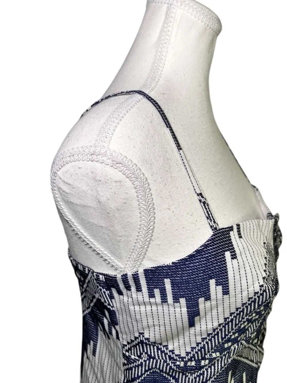 Hutch Navy Blue & White
Geometric Button-Front Mini Dress - Picture 5 of 16